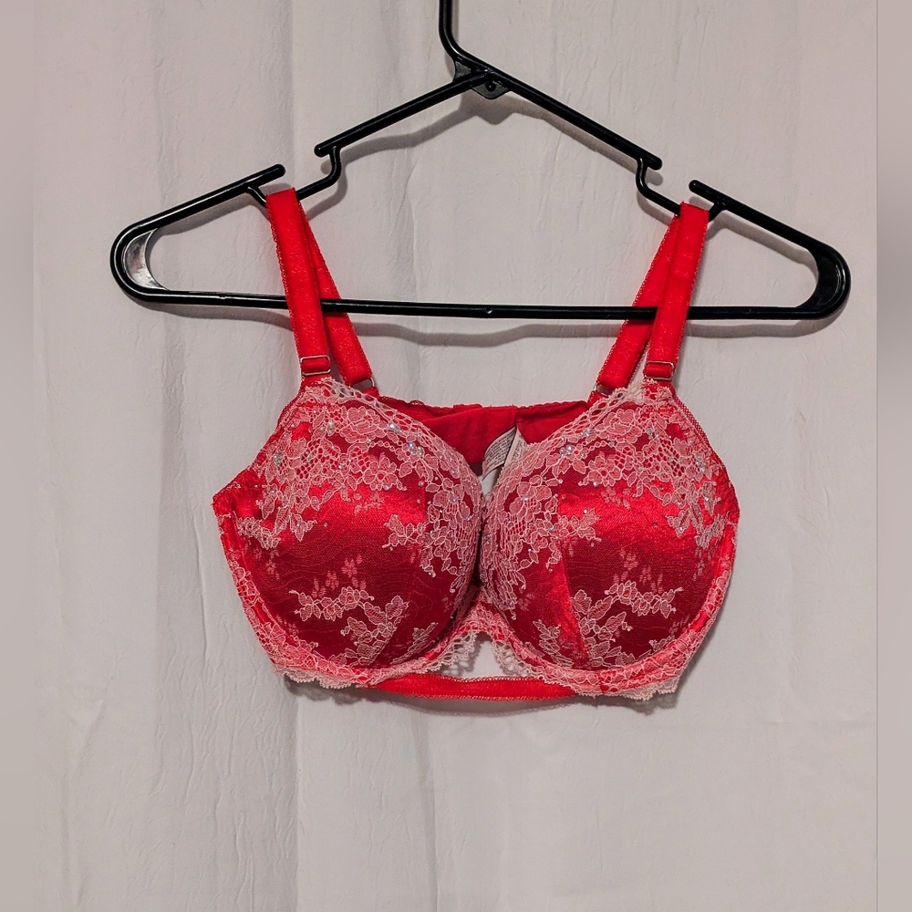 Victoria's Secret Red Lace Bra